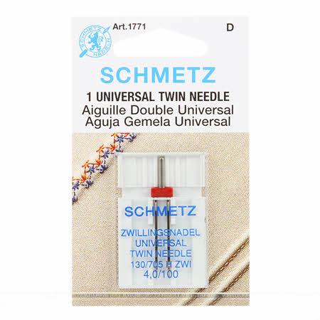 Schmetz Twin Size 4.0mm/100 1ct