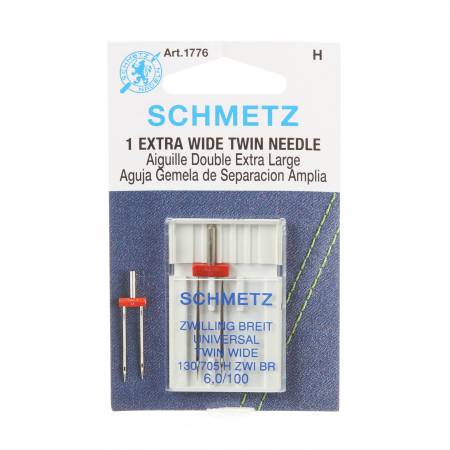Schmetz Twin Machine Needle Size 6.0mm/100 1ct