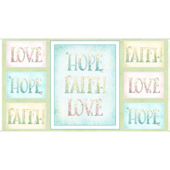 Sweet Thoughts Faith, Hope, Love - Panel