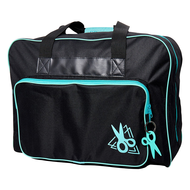 Sewing Machine Tote Bags - Black & Turquoise - 44 x 20 x 38cm