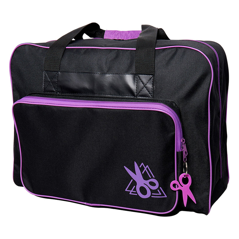 Sewing Machine Tote Bags - Black & Purple - 44 x 20 x 38cm