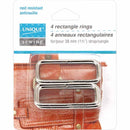UNIQUE SEWING Rectangle Rings - 38mm (11⁄2″) - 4 pcs.