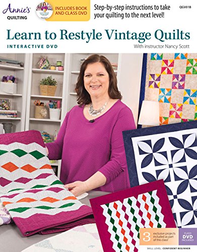 Learn to Restyle Vintage Quilts Pattern Book with Interactive DVD