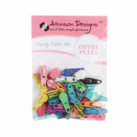 Zipper Pulls Candy Color Mix Assorted Colors