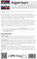 Argyle Heart - English Paper Piecing Bloc pattern