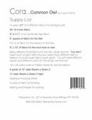 Cora... Common Owl Collage - Laura Heine Pattern