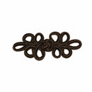 BUTTON ELAN Frog Fastener - Brown